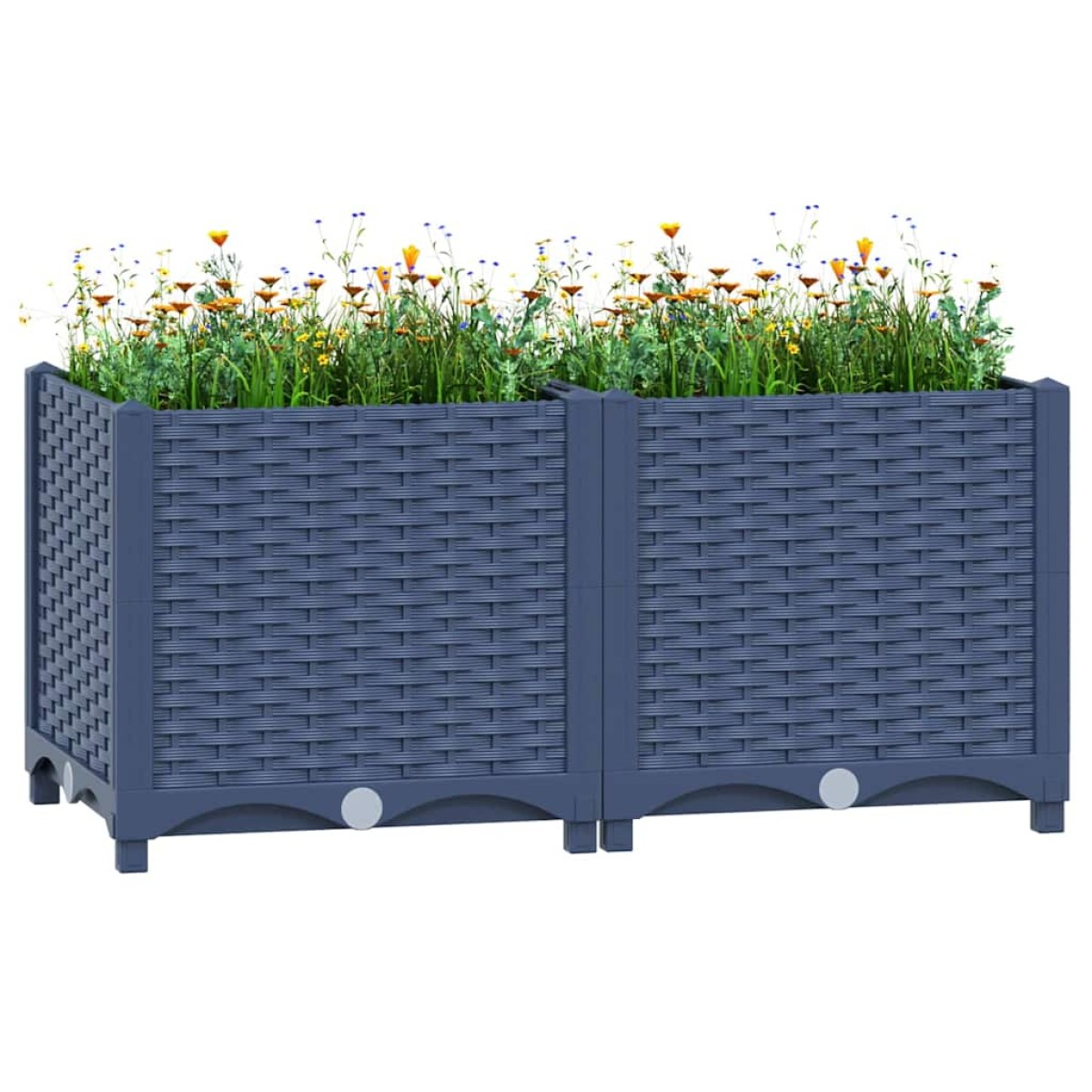 vidaXL Ζαρντινιέρα 80 x 40 x 38 εκ. από Πολυπροπυλένιο