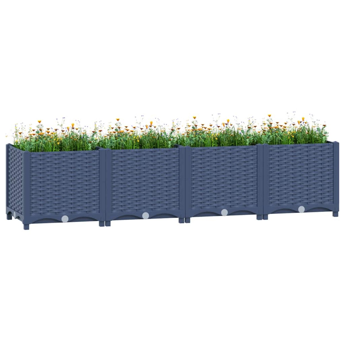 vidaXL Ζαρντινιέρα 160 x 40 x 38 εκ. από Πολυπροπυλένιο