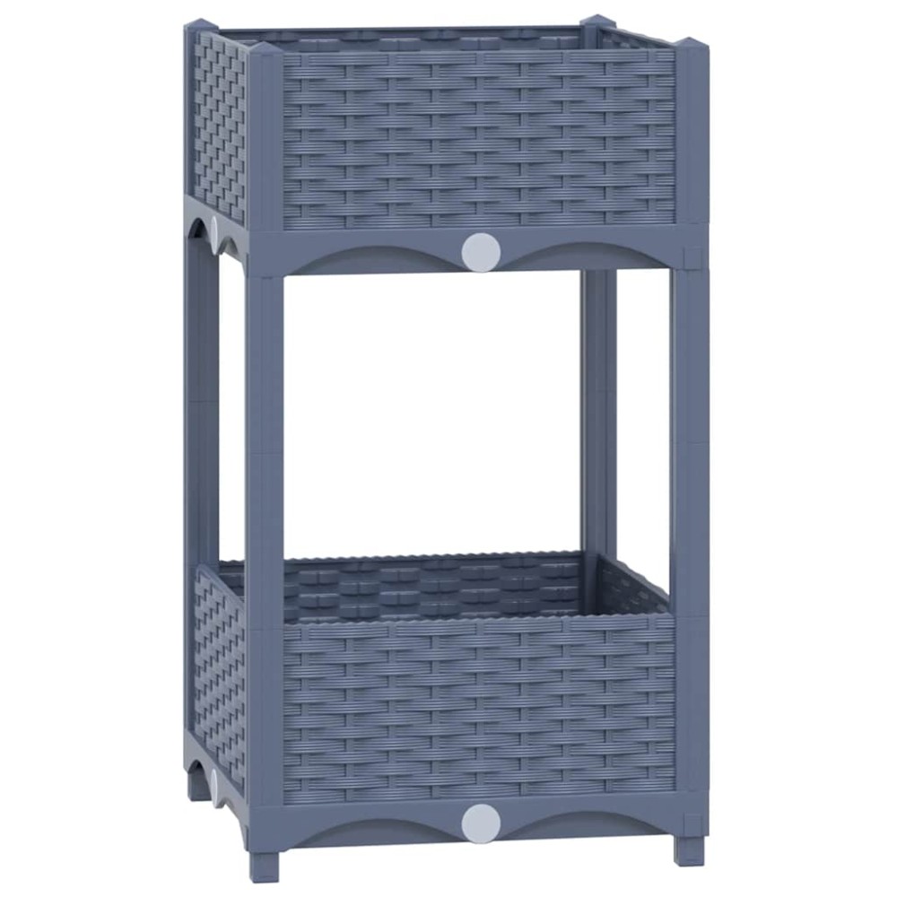 vidaXL Ζαρντινιέρα 40 x 40 x 71 εκ. από Πολυπροπυλένιο