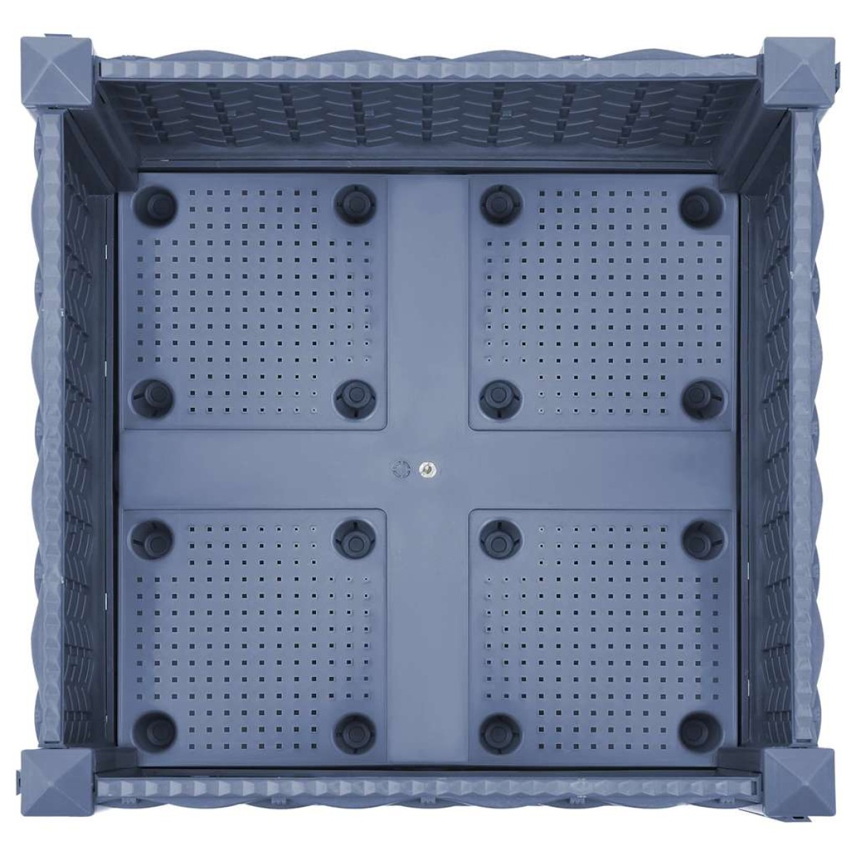 vidaXL Ζαρντινιέρα 40 x 40 x 71 εκ. από Πολυπροπυλένιο