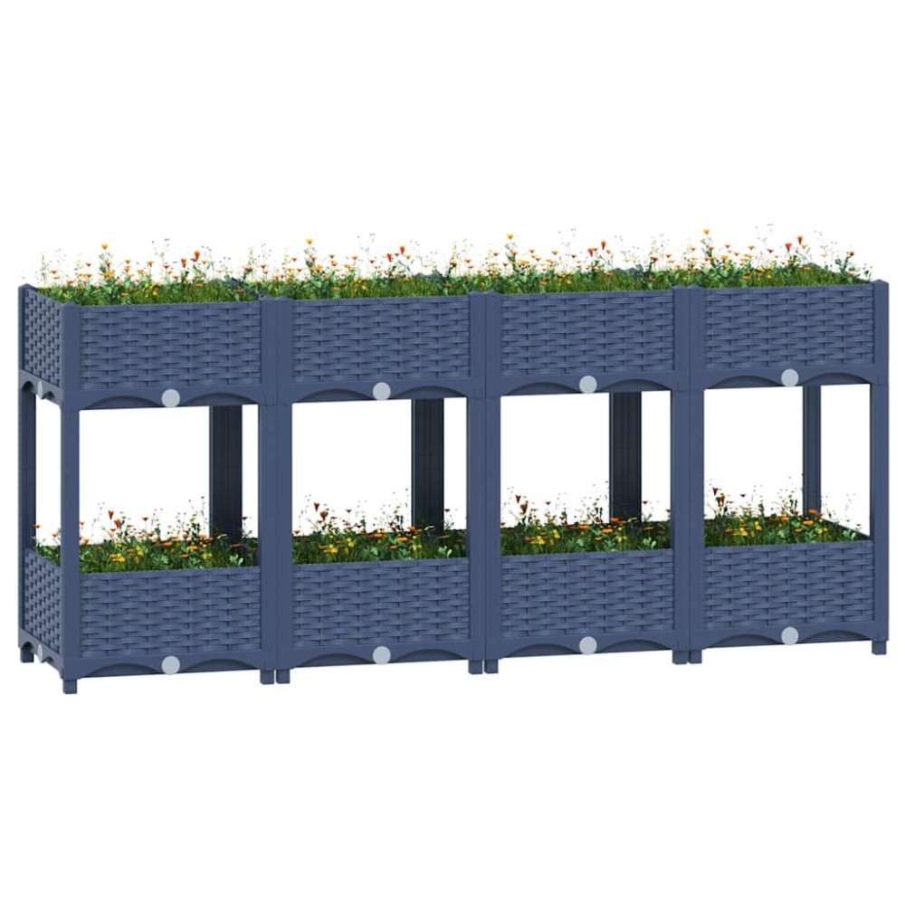 vidaXL Ζαρντινιέρα 160 x 40 x 71 εκ. από Πολυπροπυλένιο