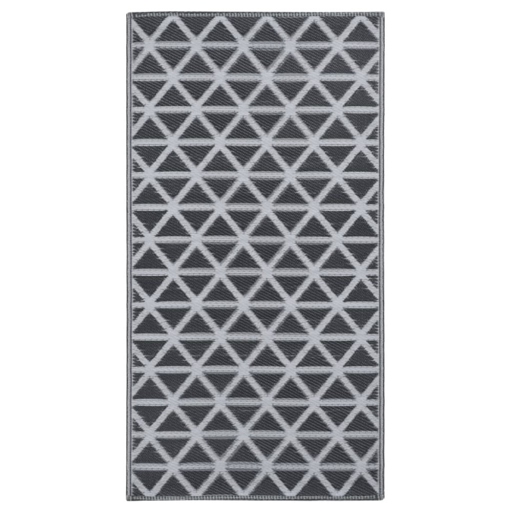 vidaXL Χαλί εξωτερικού χώρου ARAKIL Μαύρο 120x180 cm PP