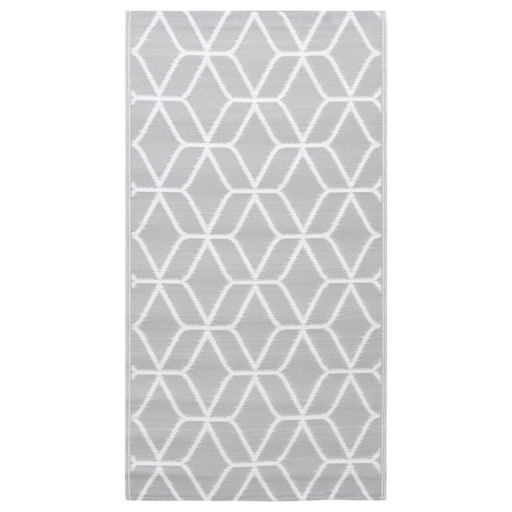 vidaXL Χαλί εξωτερικού χώρου ARAKIL γκρι 190x290 cm PP