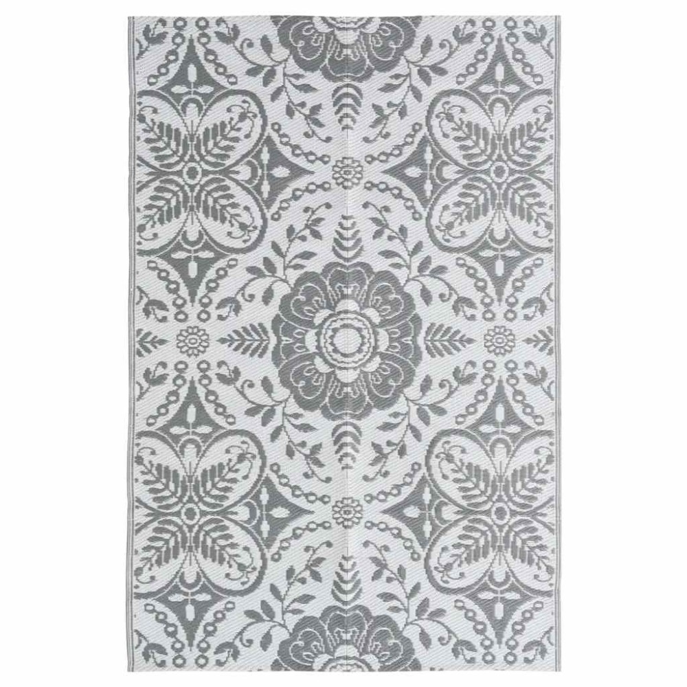 vidaXL Χαλί εξωτερικού χώρου ARAKIL ανοιχτό γκρι 190x290 cm PP