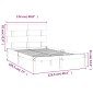 vidaXL Πλαίσιο Κρεβατιού 120 x 190 εκ. από Μασίφ Ξύλο Small Double