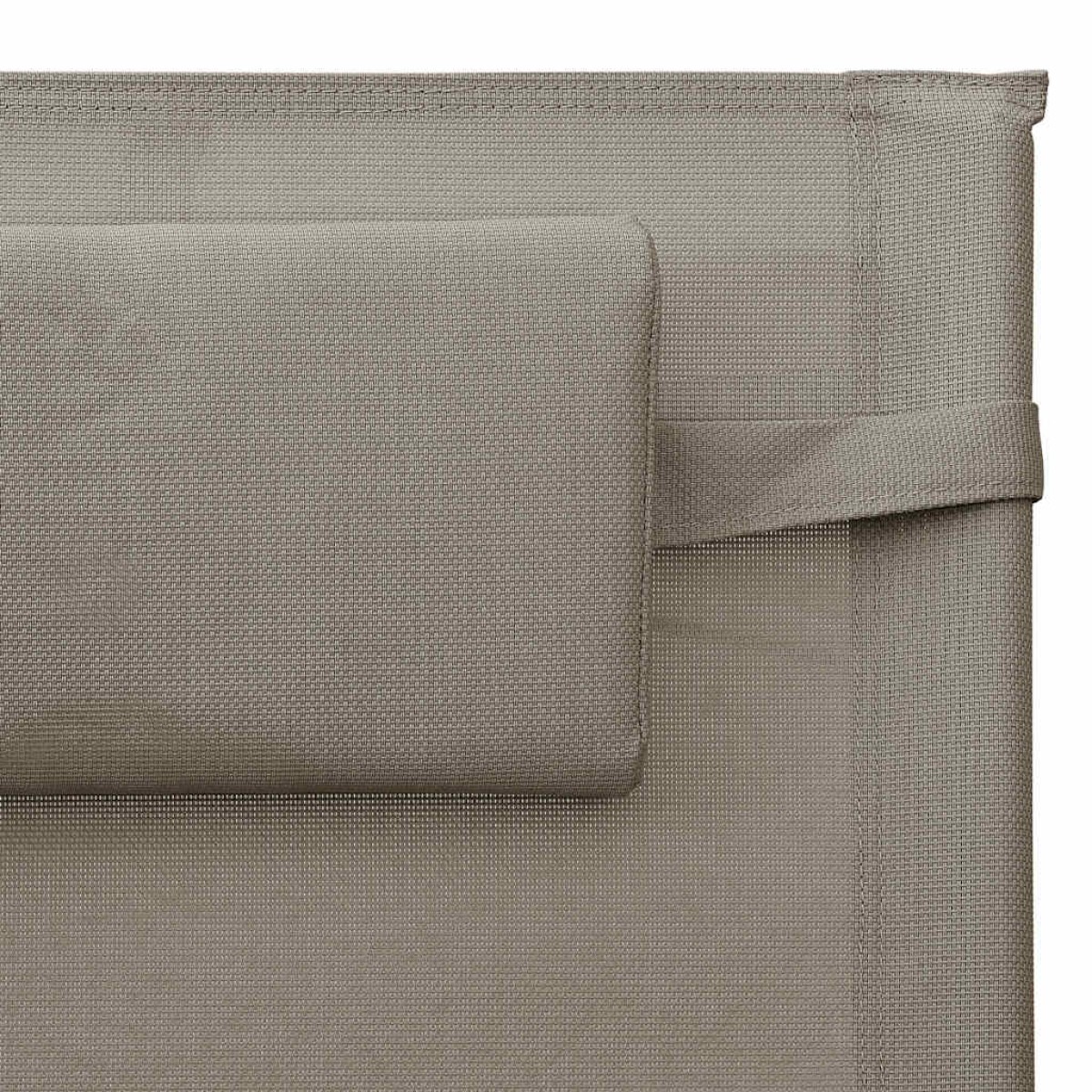 vidaXL Ξαπλώστρα Taupe / Γκρι από Textilene
