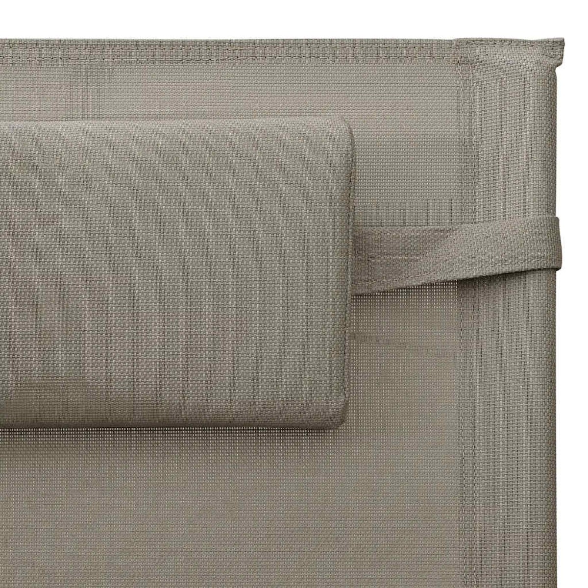 vidaXL Ξαπλώστρες 2 τεμ. Taupe/Γκρι από Textilene