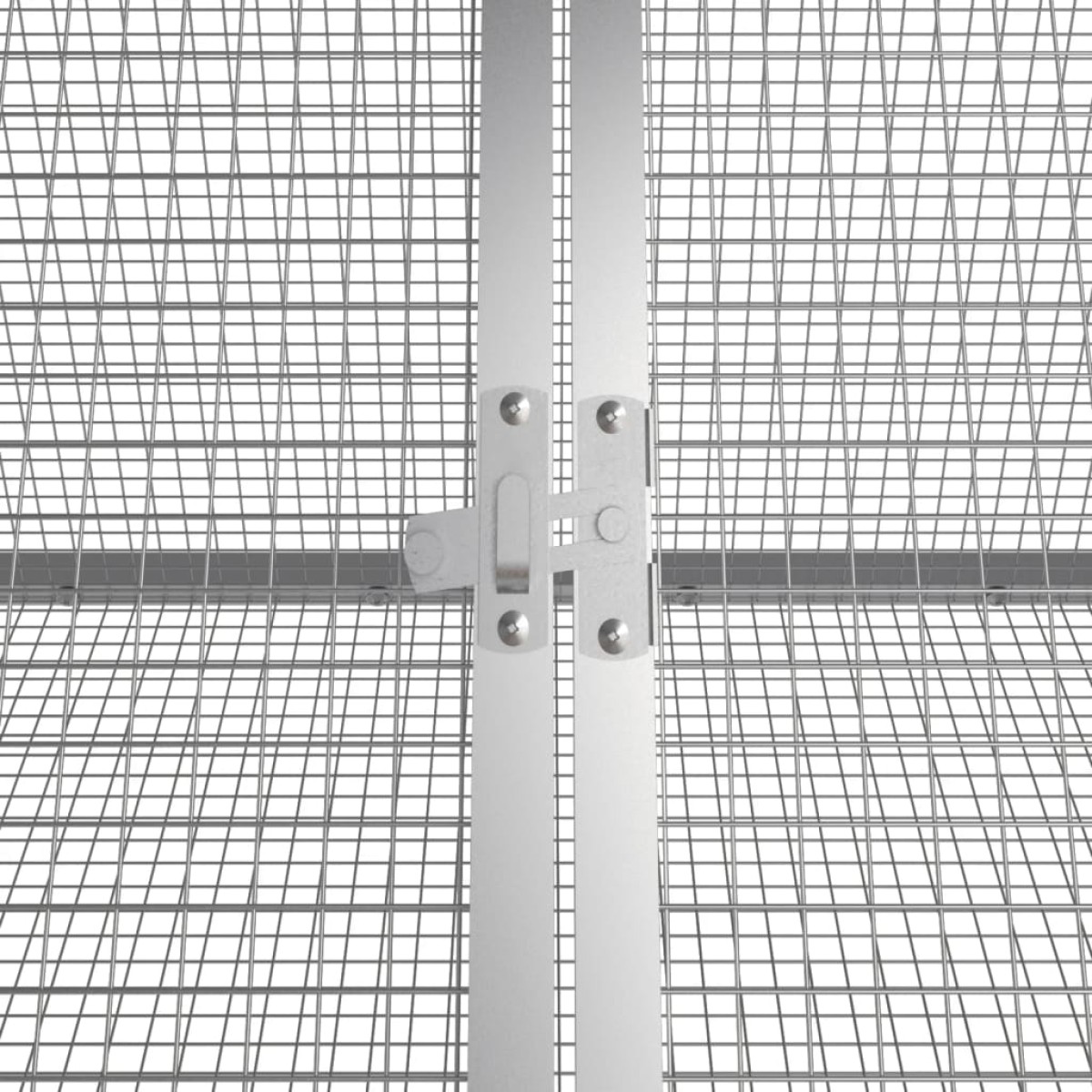 vidaXL Κλουβί Κουνελιών Ανθρακί 403,5x80,5x71 εκ Γαλβανισμένος Χάλυβας