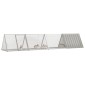 vidaXL Κλουβί Κουνελιών Γκρι 403,5x80,5x71 εκ. Γαλβανισμένος Χάλυβας
