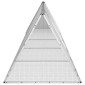 vidaXL Κλουβί Κουνελιών Γκρι 504,5x80,5x71 εκ. Γαλβανισμένος Χάλυβας