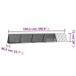 vidaXL Κλουβί Κουνελιών Γκρι 504,5x80,5x71 εκ. Γαλβανισμένος Χάλυβας