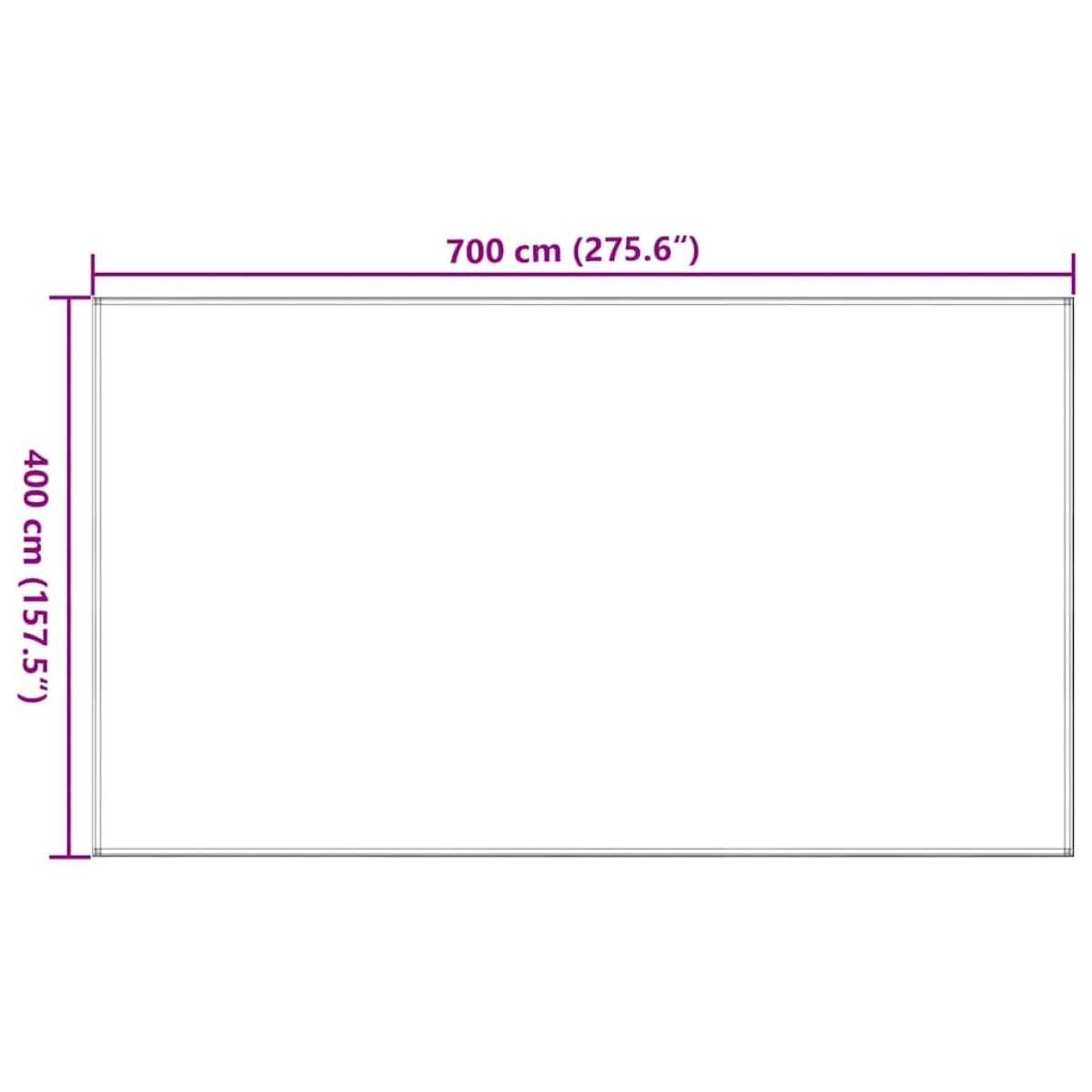 vidaXL Χαλί Σκηνής Μπλε 400 x 700 εκ. από HDPE