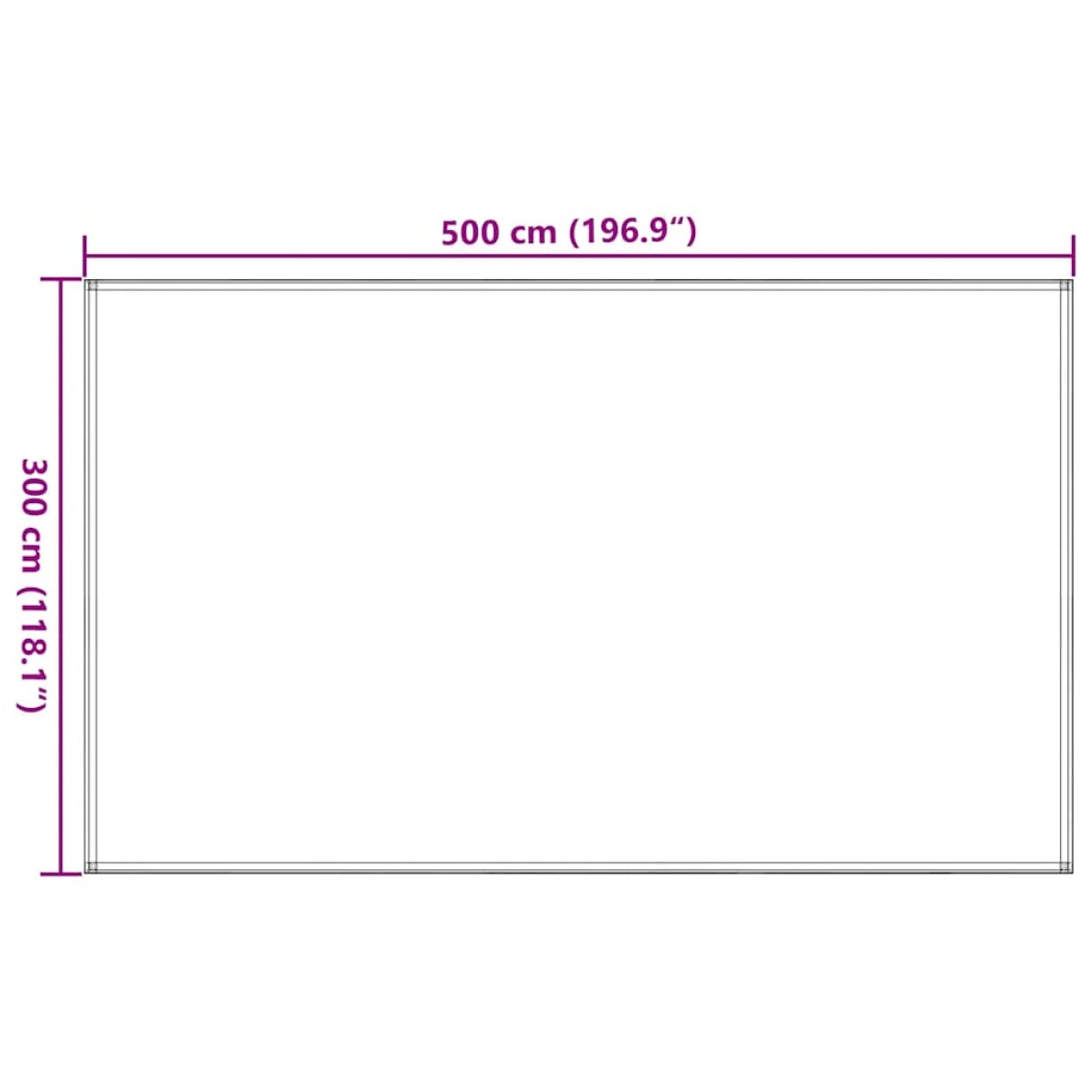 vidaXL Χαλί Σκηνής Μπεζ 300 x 500 εκ.