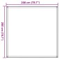 vidaXL Χαλί Σκηνής Ανθρακί/Λευκό 200 x 200 εκ.
