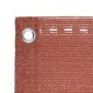 vidaXL Διαχωριστικό Βεράντας Τερακότα 90 x 500 εκ. από HDPE