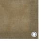 vidaXL Διαχωριστικό Βεράντας Taupe 75 x 400 εκ. από HDPE