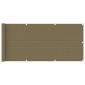 vidaXL Διαχωριστικό Βεράντας Taupe 75 x 400 εκ. από HDPE