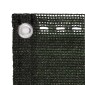 vidaXL Διαχωριστικό Βεράντας Σκούρο Πράσινο 120 x 500 εκ. από HDPE