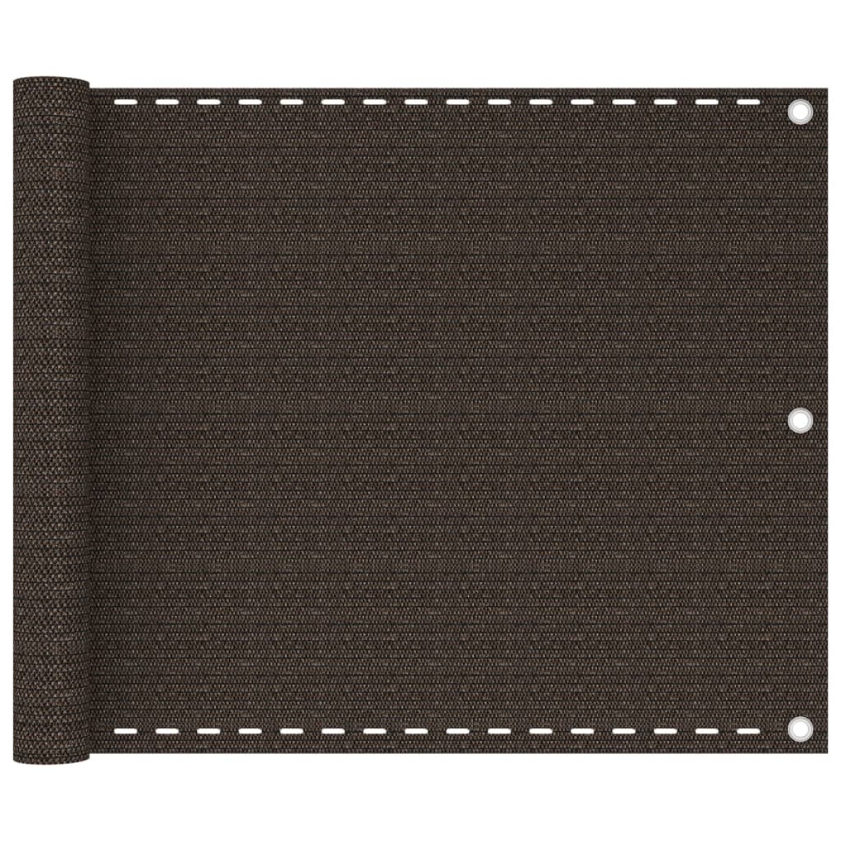 vidaXL Διαχωριστικό Βεράντας Καφέ 75 x 500 εκ. από HDPE