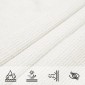 vidaXL Πανί Σκίασης Λευκό 3/4 x 2 μ. από HDPE 160 γρ./μ²