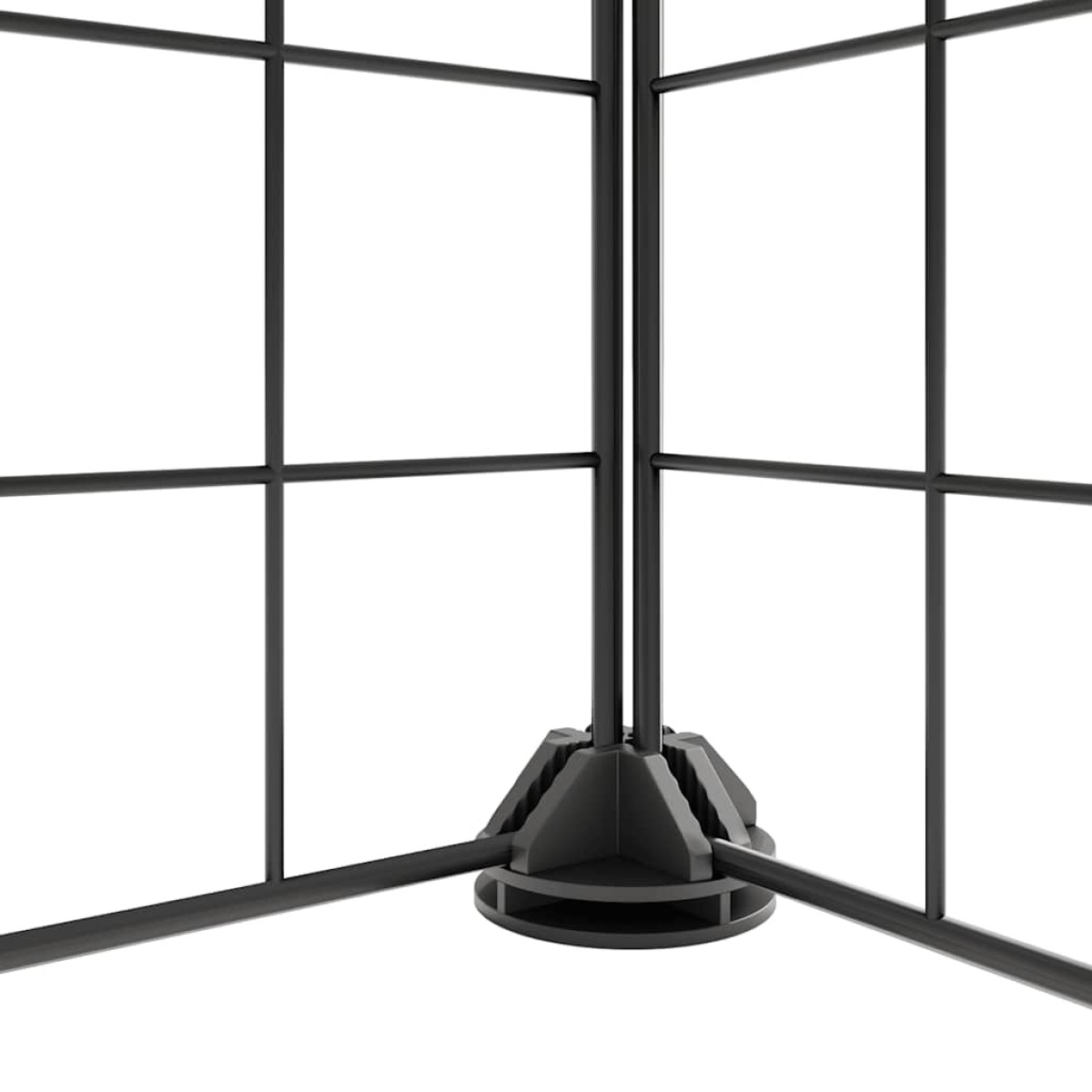vidaXL Κλουβί Κατοικίδιων με 28 Πάνελ + Πόρτα Μαύρο 35 x 35εκ Ατσάλινο