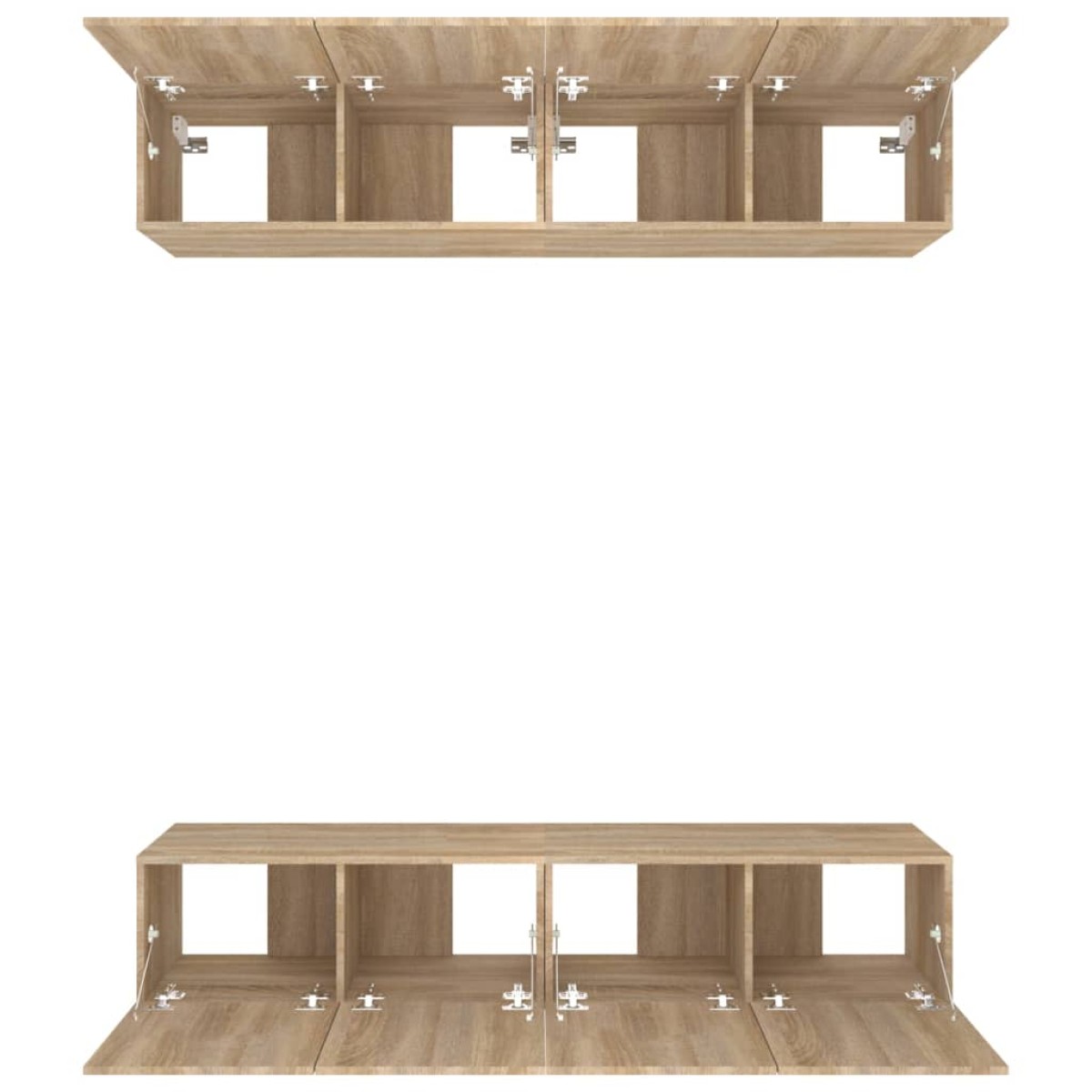 vidaXL Έπιπλα Τηλεόρασης 4 τεμ. Sonoma Δρυς 80x30x30 εκ. Επεξ. Ξύλο