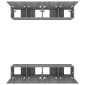 vidaXL Έπιπλα Τηλεόρασης 4 τεμ. Γκρι Sonoma 80x30x30 εκ. Επεξ. Ξύλο