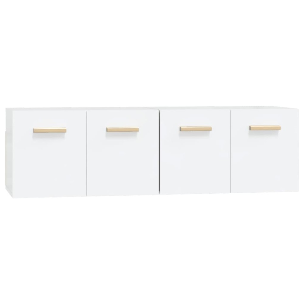 vidaXL Ντουλάπια Τοίχου 2 Τεμ. Λευκά 60 x 36,5 x 35 εκ. Επεξ. Ξύλο