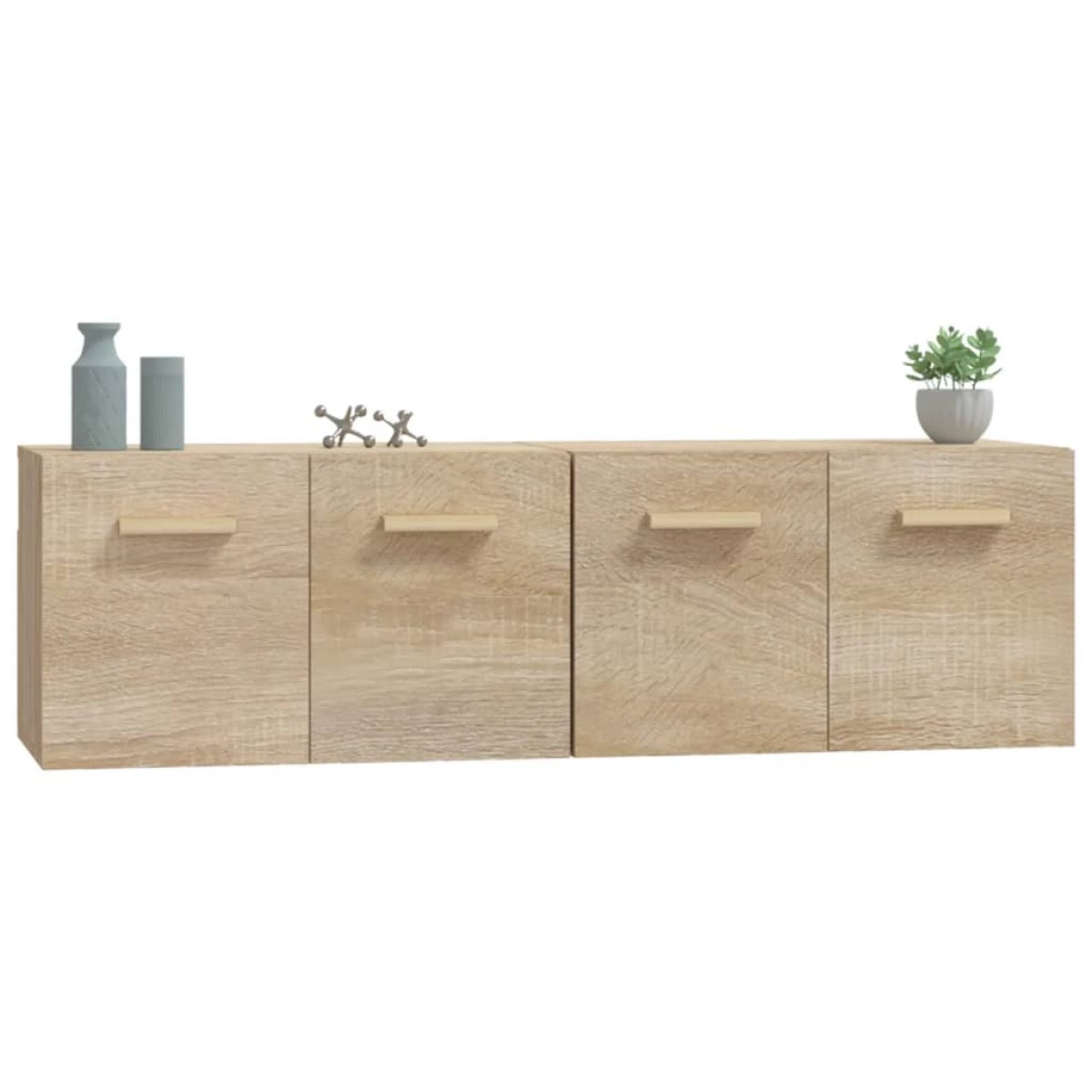 vidaXL Ντουλάπια Τοίχου 2 τεμ. Sonoma Δρυς 60x36,5x35 εκ. Επεξ. Ξύλο