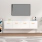 vidaXL Ντουλάπια Τοίχου 2 τεμ. Λευκά 80x35x36,5 εκ. Επεξ. Ξύλο