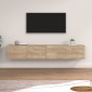 vidaXL Ντουλάπια Τοίχου 2 τεμ. Sonoma Δρυς 100x36,5x35 εκ. Επεξ. Ξύλο