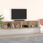 vidaXL Ντουλάπια Τοίχου 2 τεμ. Sonoma Δρυς 100x36,5x35 εκ. Επεξ. Ξύλο