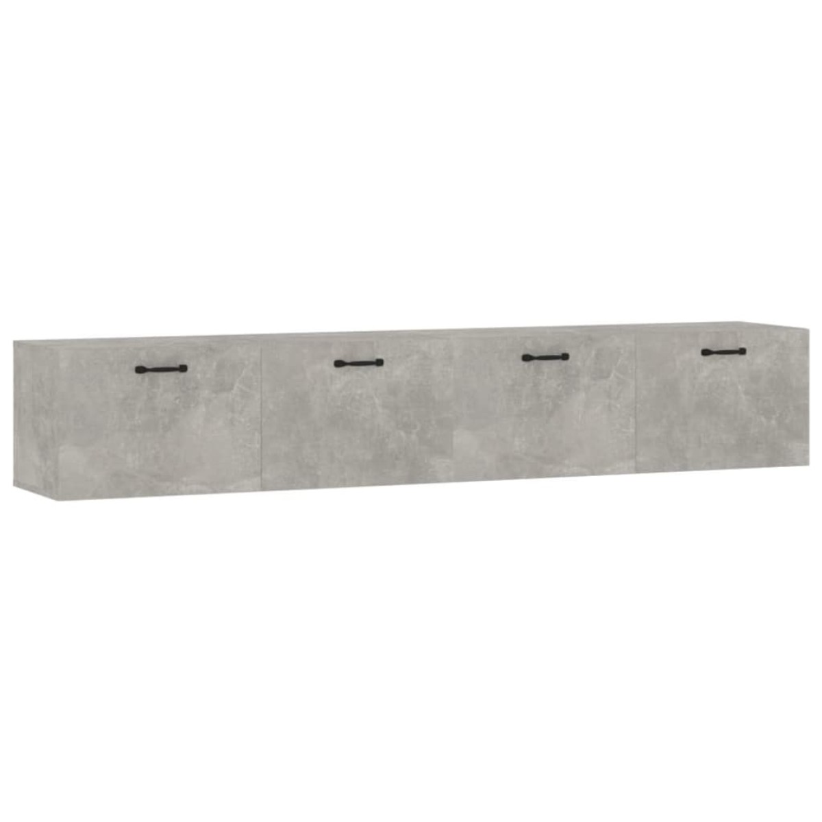 vidaXL Ντουλάπια Τοίχου 2 τεμ. Γκρι Σκυρ. 100x36,5x35 εκ. Επεξ. Ξύλο