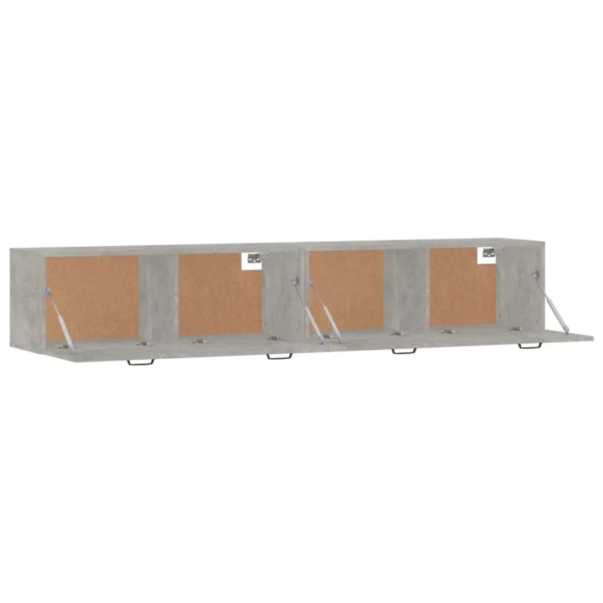 vidaXL Ντουλάπια Τοίχου 2 τεμ. Γκρι Σκυρ. 100x36,5x35 εκ. Επεξ. Ξύλο