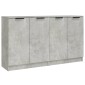 vidaXL Ντουλάπια 2 τεμ. Γκρι Σκυροδέματος 60x30x70 εκ. Επεξεργ. Ξύλο