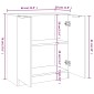 vidaXL Ντουλάπι 2 τεμ. Γκρι Sonoma 60x30x70 εκ. από Επεξεργασμένο Ξύλο