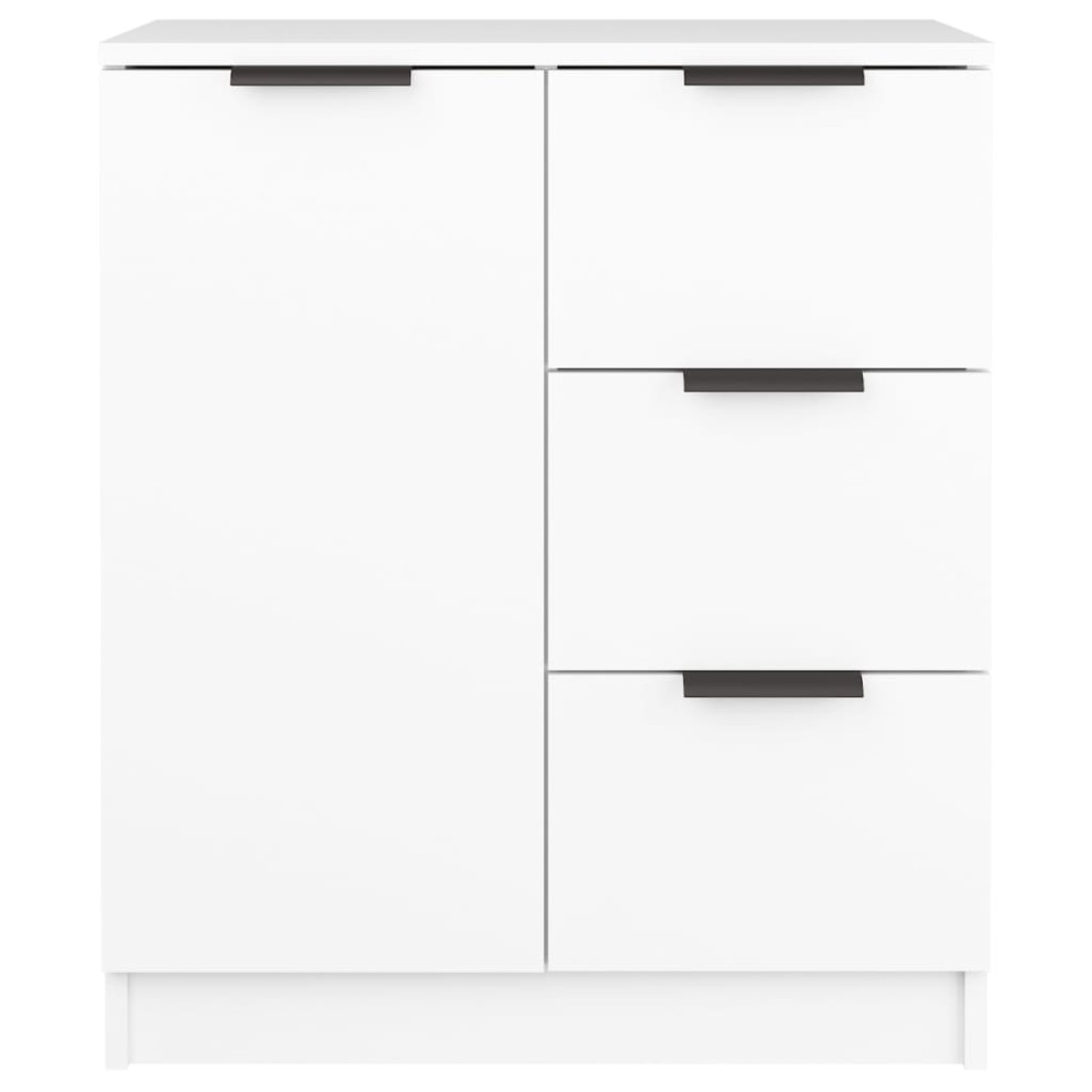 vidaXL Ντουλάπια 2 τεμ. άσπρο 60x30x70 εκ. Επεξεργασμένο Ξύλο