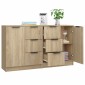 vidaXL Ντουλάπια 2 τεμ. Sonoma Δρυς 60x30x70 εκ. Επεξεργασμένο Ξύλο