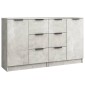 vidaXL Ντουλάπια 2 τεμ. Γκρι Σκυροδέματος 60x30x70 εκ. Επεξεργ. Ξύλο
