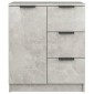 vidaXL Ντουλάπια 2 τεμ. Γκρι Σκυροδέματος 60x30x70 εκ. Επεξεργ. Ξύλο