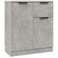 vidaXL Ντουλάπια 2 τεμ. Γκρι Σκυροδέματος 60x30x70 εκ. Επεξεργ. Ξύλο