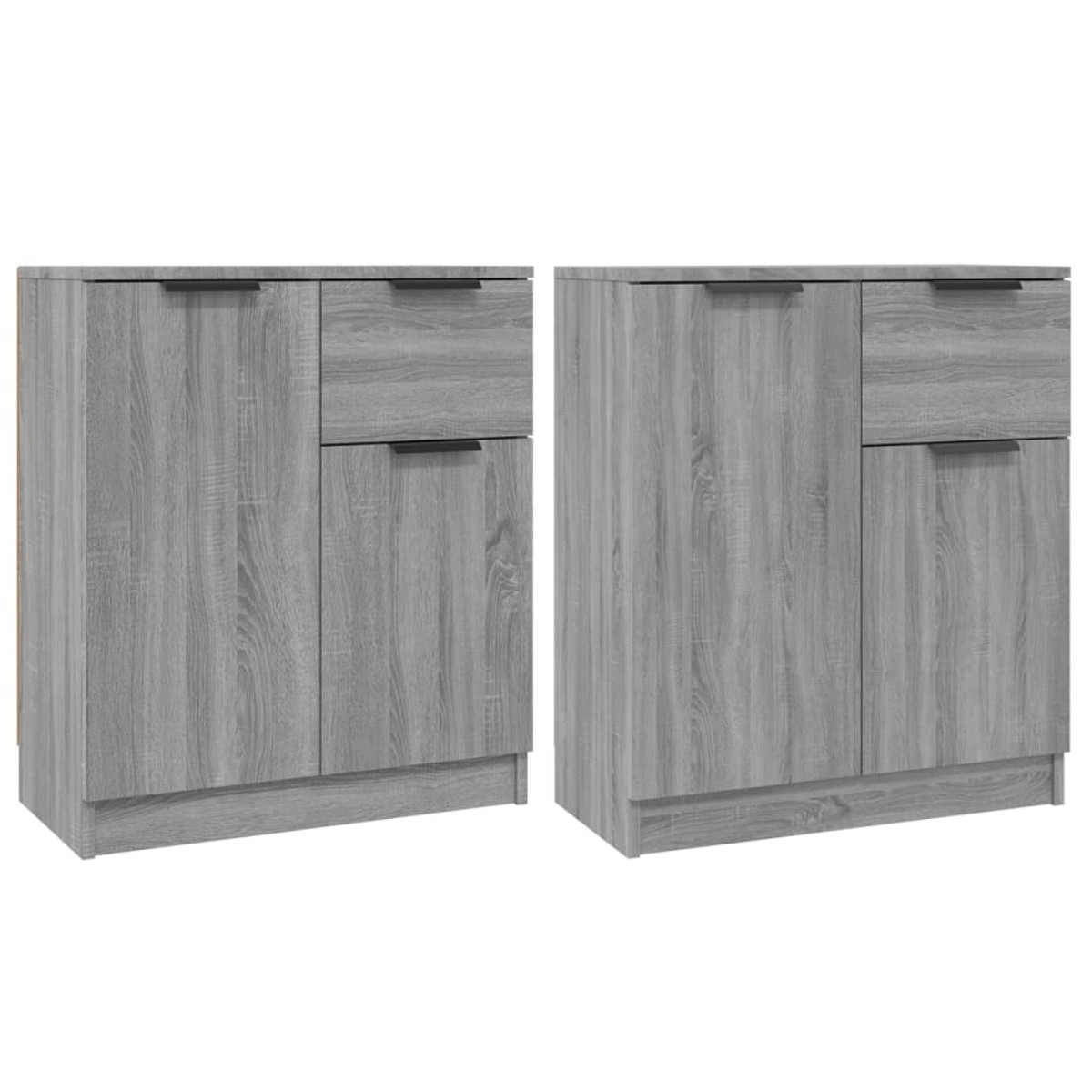 vidaXL Ντουλάπι 2 τεμ. Γκρι Sonoma 60x30x70 εκ. από Επεξεργασμένο Ξύλο