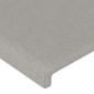 vidaXL Κεφαλάρια Κρεβατιού 2 τεμ. Αν. Γκρι 90x5x78/88 εκ. Υφασμάτινο