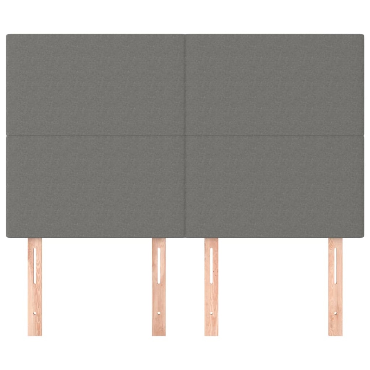 vidaXL Κεφαλάρια Κρεβατιού 4 τεμ. Σκ. Γκρι 72x5x78/88 εκ. Υφασμάτινα