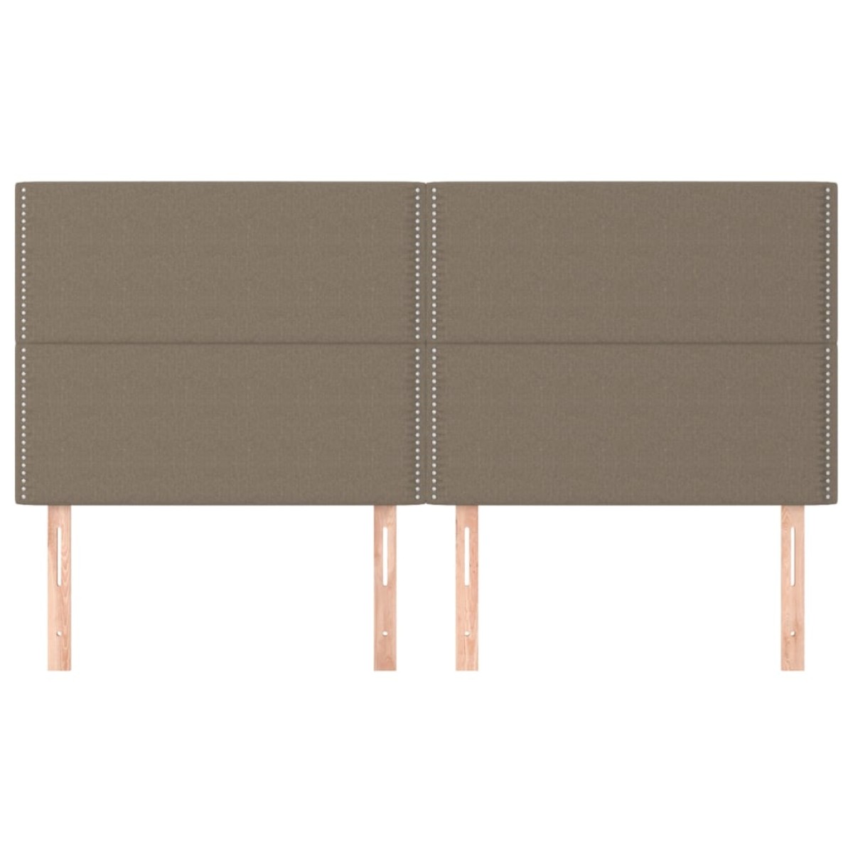 vidaXL Κεφαλάρια Κρεβατιού 4 τεμ. Taupe 90x5x78/88 εκ. Υφασμάτινο