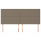 vidaXL Κεφαλάρια Κρεβατιού 4 τεμ. Taupe 90x5x78/88 εκ. Υφασμάτινο