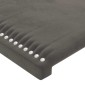 vidaXL Κεφαλάρια Κρεβατιού 4 τεμ. Σκ. Γκρι 72x5x78/88 εκ. Βελούδινα