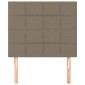 vidaXL Κεφαλάρια Κρεβατιού 2 τεμ. Taupe 90x5x78/88 εκ. Υφασμάτινο