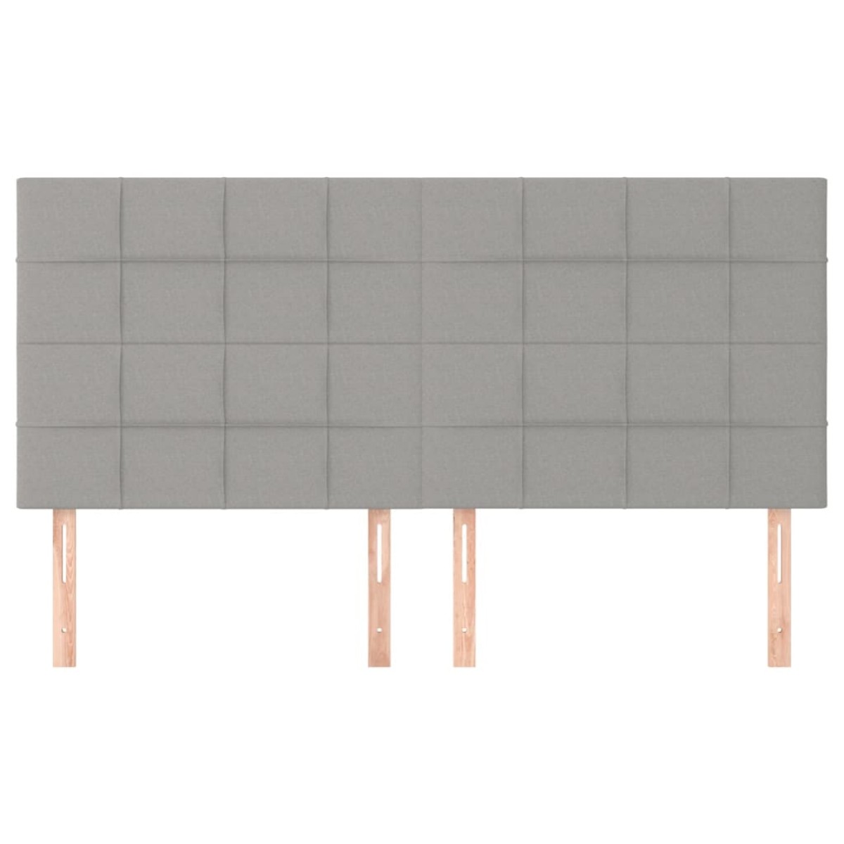 vidaXL Κεφαλάρια Κρεβατιού 4 τεμ. Αν. Γκρι 90x5x78/88 εκ. Υφασμάτινο