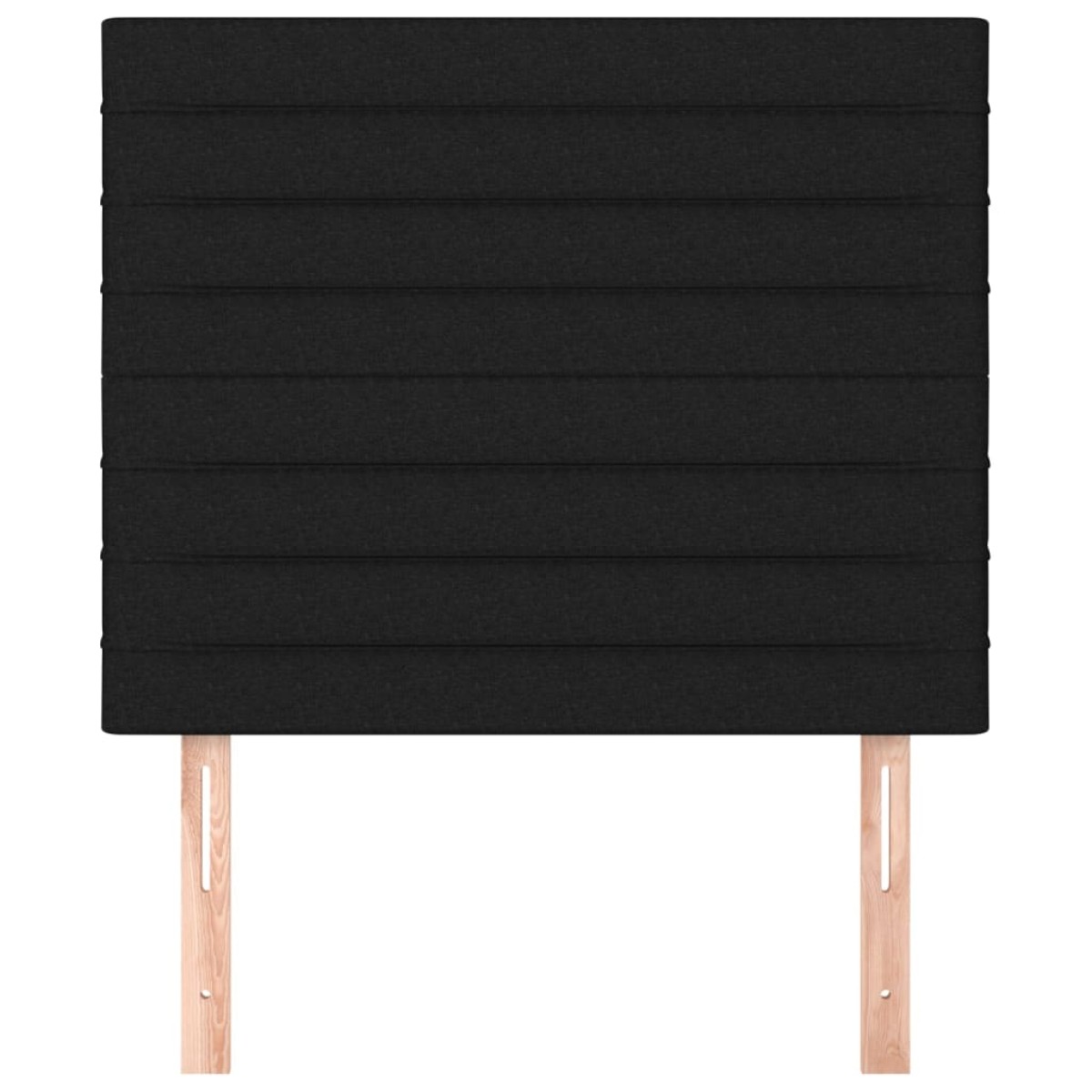 vidaXL Κεφαλάρια Κρεβατιού 2 τεμ. Μαύρο 90x5x78/88 εκ. Υφασμάτινο